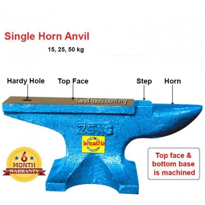 ind-75 75KG Cast Iron Steel Single Horn Anvil Bench